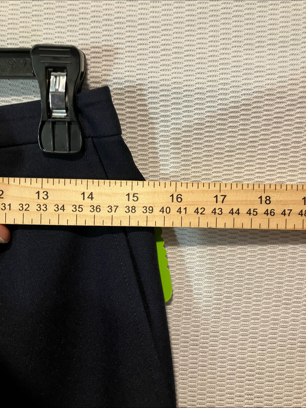 Structured Navy Pencil Skirt for Women - Professional Office Wear - Picture 5 of 12